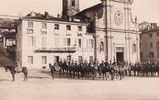 PINEROLO - Squadrone Cavalleria a funerali del Gen.Berta 1929 Fotocartolina