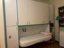 Armadio grande per cameretta 2,56m x 3m con letto
