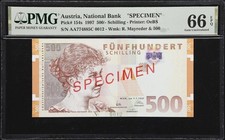 Austria 500 scellini 1997