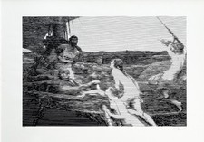 LEONIDA DE FILIPPI LITOGRAFIA 70X100 CM ESEMPLARE XCI/C