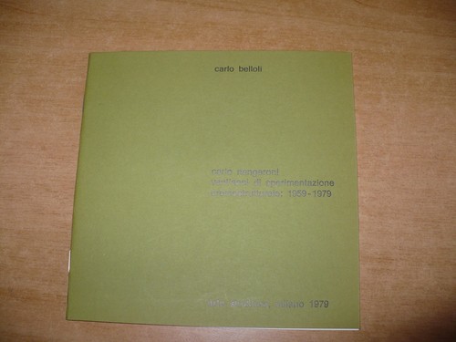 Carlo belloli - carlo, nangeroni