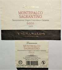 Etichette vino ITALIA VIGNABALDO Montefalco Sagrantino 2009   wine labels
