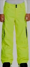 Taglia L 11 Anni - Pantaloni Ragazzo Snowboard DC Banshee Fluo Yellow Youth Pant