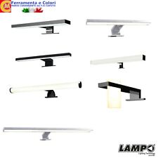 Lampada Specchio Bagno Applique Parete Luce 20-60 cm Nero Cromato BASSO CONSUMO