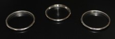 SET 3 PEZZI ANELLI ACCIAIO