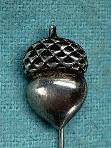 Spilla bastone ghianda argento
