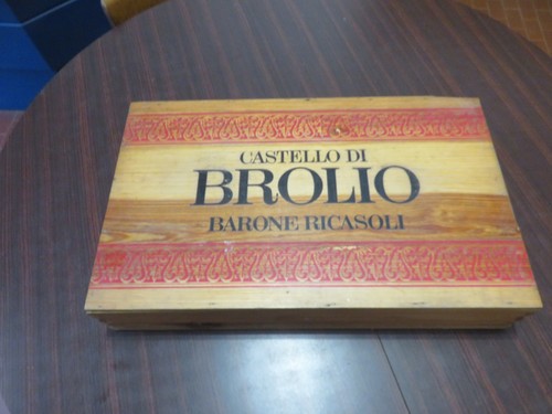Scatola legno vintage castello - legno,