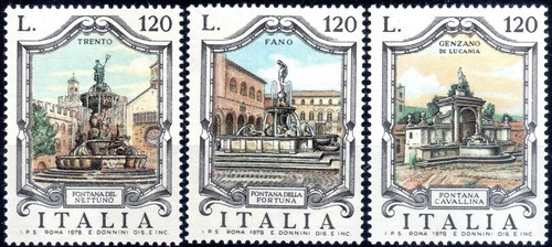1978 italia repubblica fontane - italia,