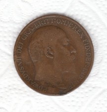 N  101   INGHILTERRA   RARA  MONETA  1   PENNY   1910
