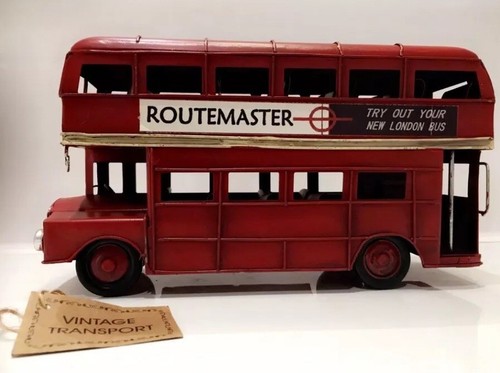 Antique look tin red double - look,