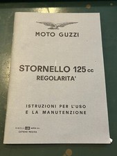 MOTO GUZZI STORNELLO 125cc REGOLARITA' LIBRETTO ISTRUZIONI USO E MANUTENZIONE