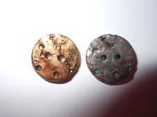 Silver buttons and gold - silver, 4