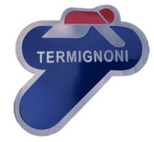 2x TERMIGNONI ADESIVO STICKER ALLUMINIO 3D ALTE TEMPERATURE SCARICO MOTO CALORE
