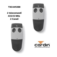 Cardin TXC449200 Telecomando 2 canali rolling code 433 MHz S449 KIT 2 pz