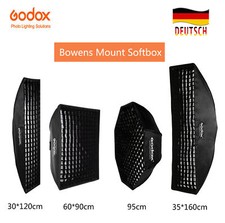Godox Softbox Soft Box Diffusore con Griglia per Flash Bowens Studio (Multidimensioni)