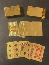 Carte Da Poker Gold Design 100 $ - 2 Mazzi da 54 Carte