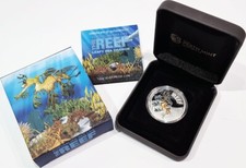 Australia  LEAFY DRAGON Fish Australian Sea Life REEF I Silver Coin 50c 2009