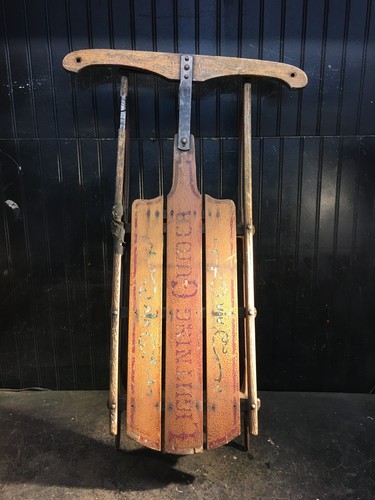 Slitta legno vintage in - slitta,