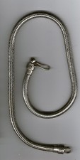  collana bagno argento indiano INDIAN SILVER snake necklace 50 52CM X 6/7 mm