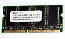 128 MB SO-DIMM 144 pin SD-RAM