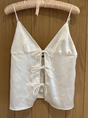Top cami zara avorio - top,