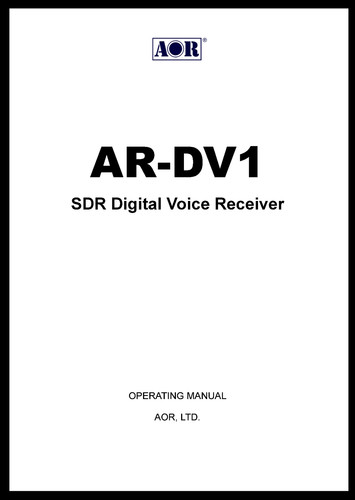 Aor dv1 manuale uso - ar,