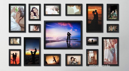 Set collage cornici multifoto