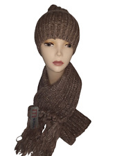 CUFFIA  E SCIARPA DONNA FILATO