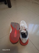 scarpe da corsa salomon spectur tomaia bianca suola rossa