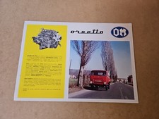 Autocarro OM Orsetto Depliant Bifacciale Di Vendita Anno 1969