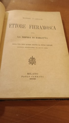 Libro antico 1888 disfida - libro,