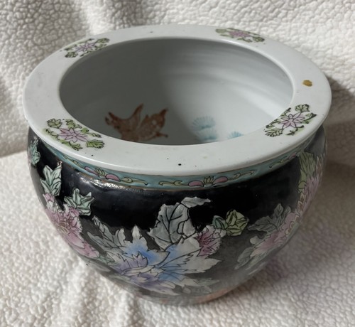 Vintage med chinese jardiniere - med,