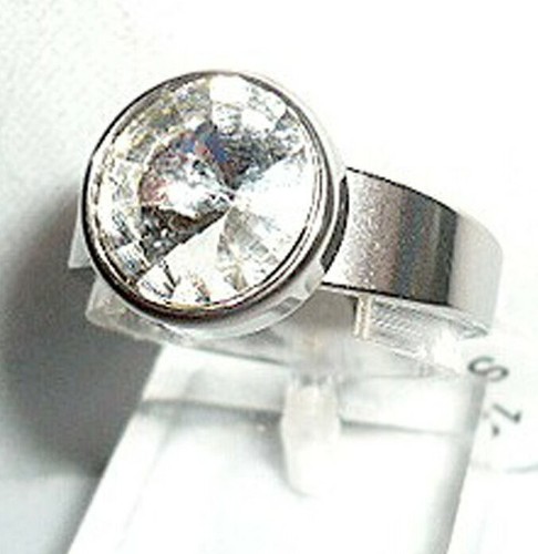 Anello design acciaio inox