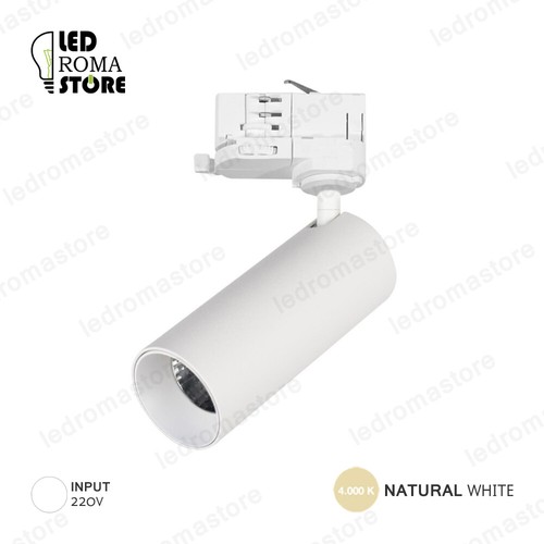 Faretto led binario trifase - faretto,