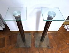 Piedistalli WHARFEDALE 69cm Silver Nero Stativi Stands x Diffusori HiFi Speakers