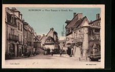 CPA Aubusson, Place Espagne et