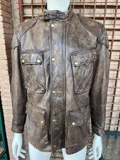 BELSTAFF Giacca Pelle Pesante PANTHER 1966 Prima Serie N°182 Marrone Antico M