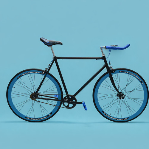 Bici fixed uomo - bici, blu