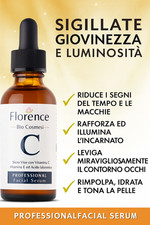 Bio Siero Viso 60ml | Vitamina C + E + Acido Ialuronico | Antirughe & Glow