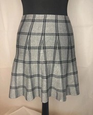 gonna a quadri plissettata