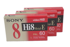 3 Cassette Sony Hi8 60 minuti