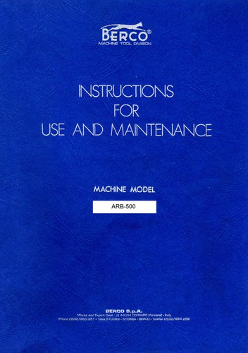 Manuale alesatrice asta - , di