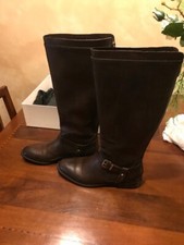 stivale marrone alla cavallerizza, n.39. Vera pelle,tacco 3 cm. Zip posteriore.