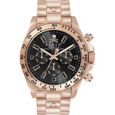 Orologio Uomo PHILIPP PLEIN NOBILE PWCAA0921 Chrono Bracciale Acciaio Rosè Nero