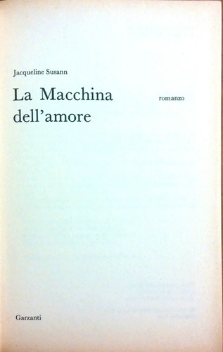 Macchina dell amore di - la,