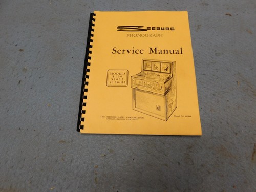 Seeburg s100 phono jet manuale - s100,