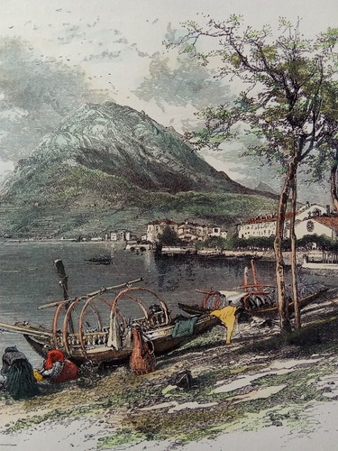 Xilografia 1880 veduta di - xilografia,