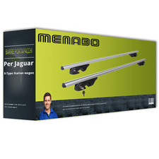 Menabo Sherman alluminio barre portatutto per Jaguar X-Type Station wagon 03-