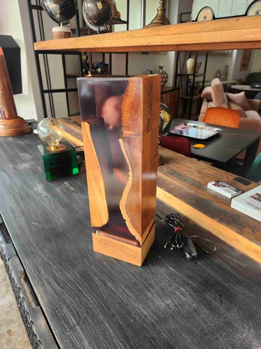 Lampada resina design vintage
