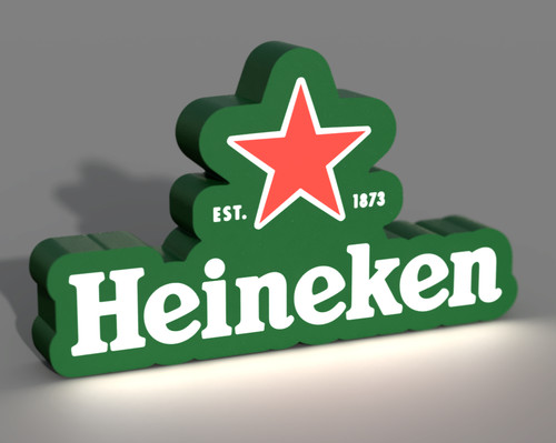Heineken led logo insegna - led,